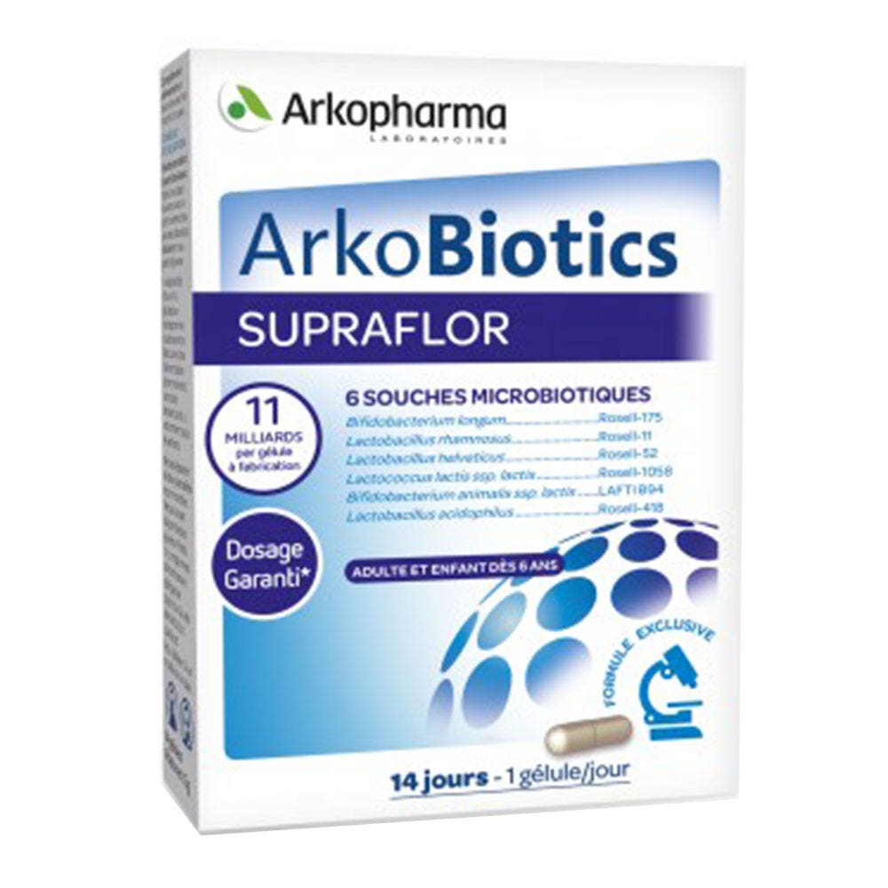 Arkopharma Arkobiotics Supraflor 14 Cápsulas