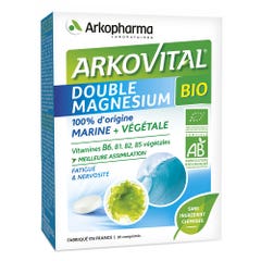 Arkopharma Arkovital Doble magnesio bio vitaminas vegetales 30 Comprimes