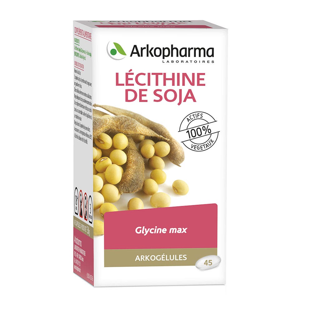 Arkopharma Arkocápsulas Lecitina de Soja 45 Cápsulas