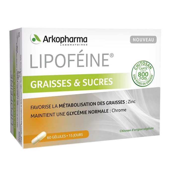 Grasas Y Azucares 60 Capsulas 60 gélules Lipoféine Arkopharma