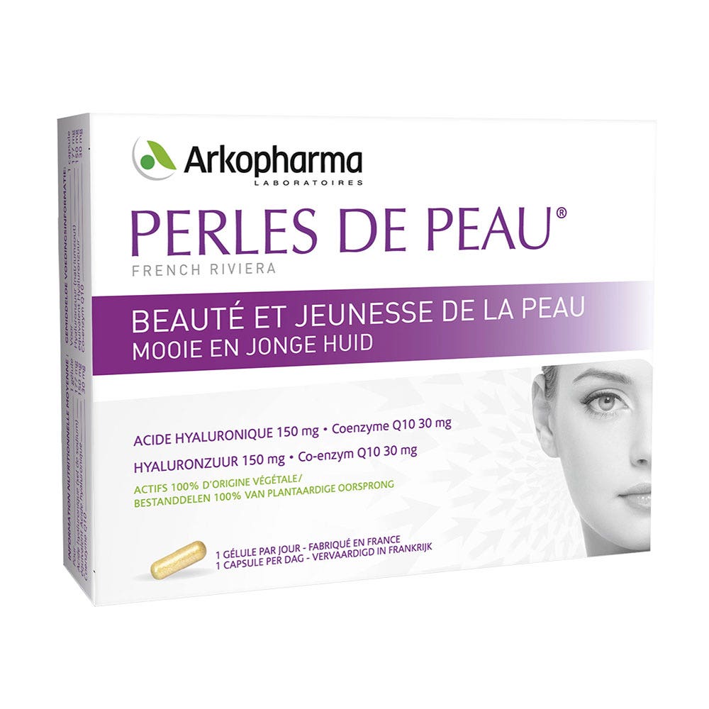 Arkopharma Perlas de Piel Ácido hialurónico Q10 30 cápsulas