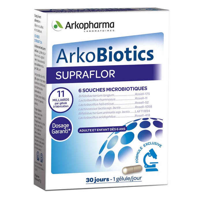 Arkopharma Arkobiotics Supraflor 30 cápsulas