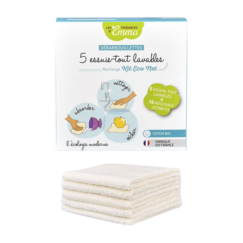 Les Tendances D'Emma Eco Net Bayetas Algodon Bio x5