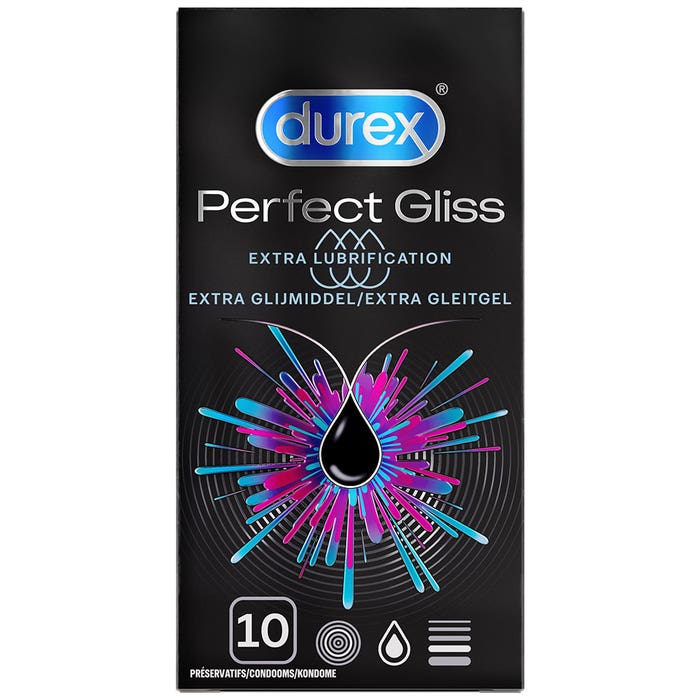 Preservativos lubricación extra X10 Perfect Gliss Durex