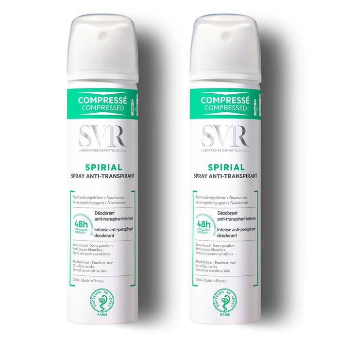 Svr Spirial Spray Antitranspirante 2x75 ml