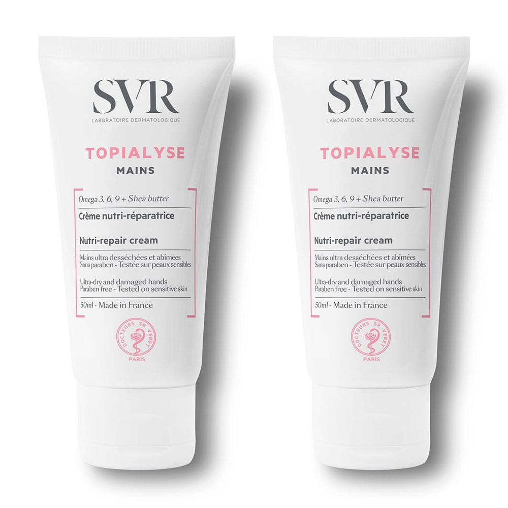 Svr Topialyse Crema manos nutrirreparadora 2x50ml