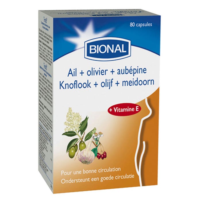 Bional Ajo + Olivo + Espino Blanco 80 Capsulas