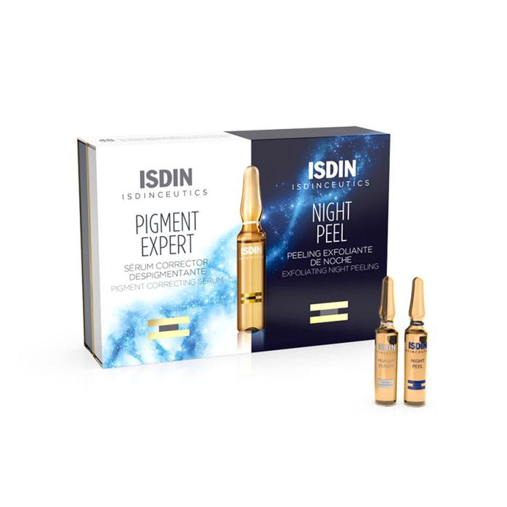 Isdin Night Peel Pack pigment expert 10+10 ampoules de 2ml