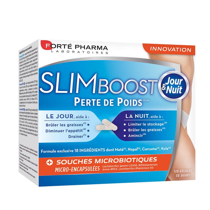 Slimboost Dia Y Noche 120 Capsulas Perdida De Peso 120 gélules SlimBoost Forté Pharma