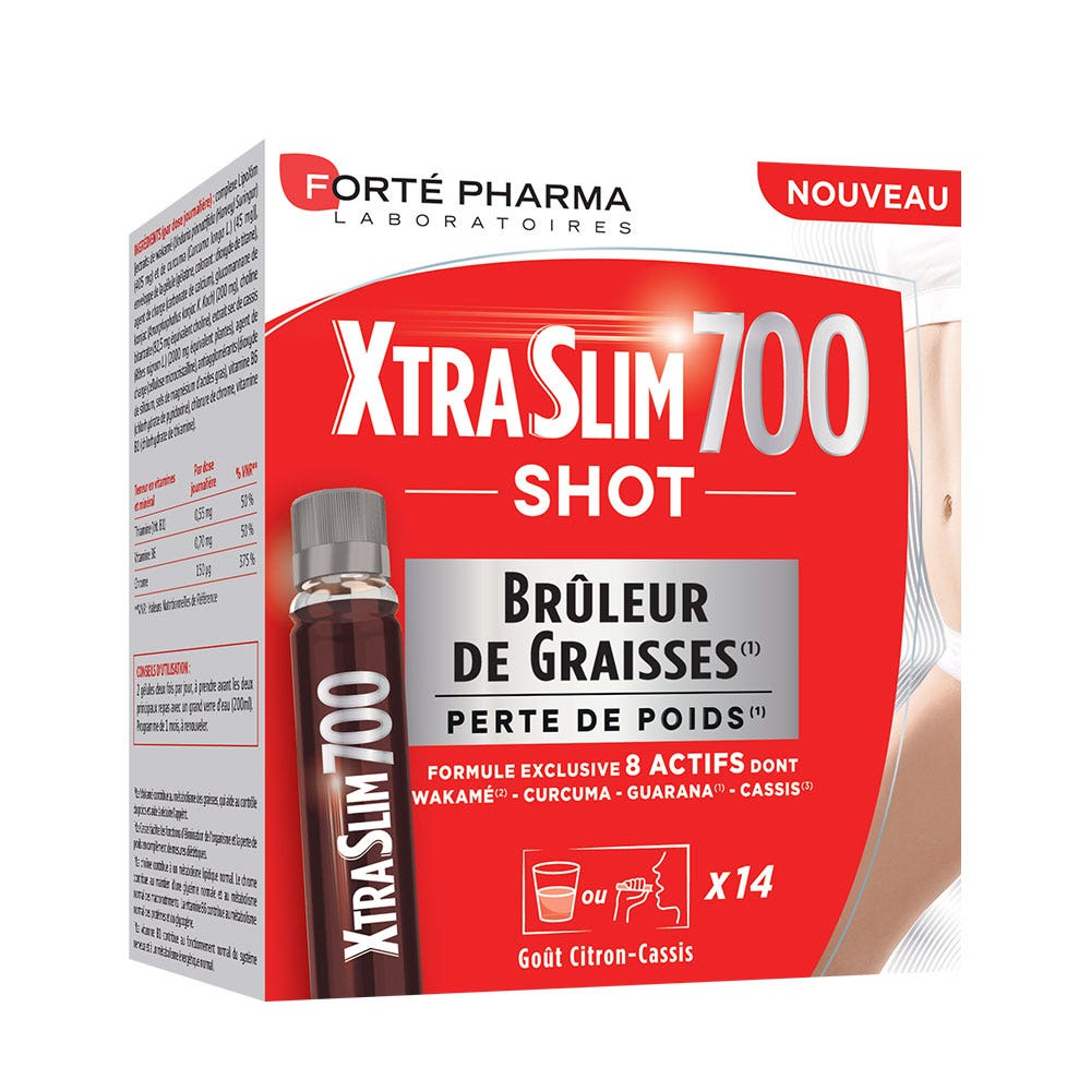 Forté Pharma Xtraslim 700 Shot 14 Shots Quemagrasas 350ml