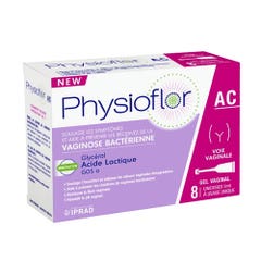 Physioflor AC 8 Unidoses Gel Vaginal Vaginosis Bacteriana 40 ml