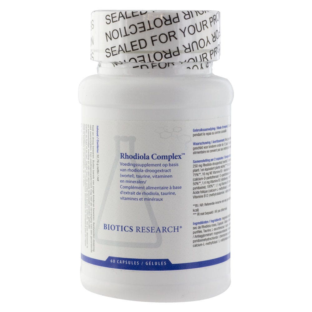 Biotics Research Complejo de Rhodiola 60 Cápsulas