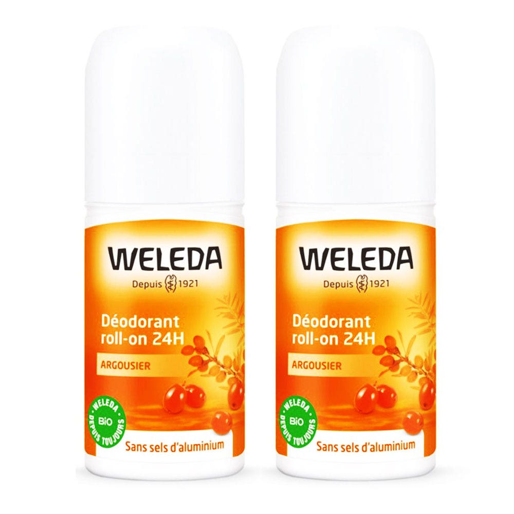 Weleda Espino Amarillo Desodorante Roll-on 24h 2x50ml