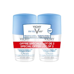 Vichy Desodorante Tolerancia Optimal 48h Pieles Sensibles Mineral 2x50ml