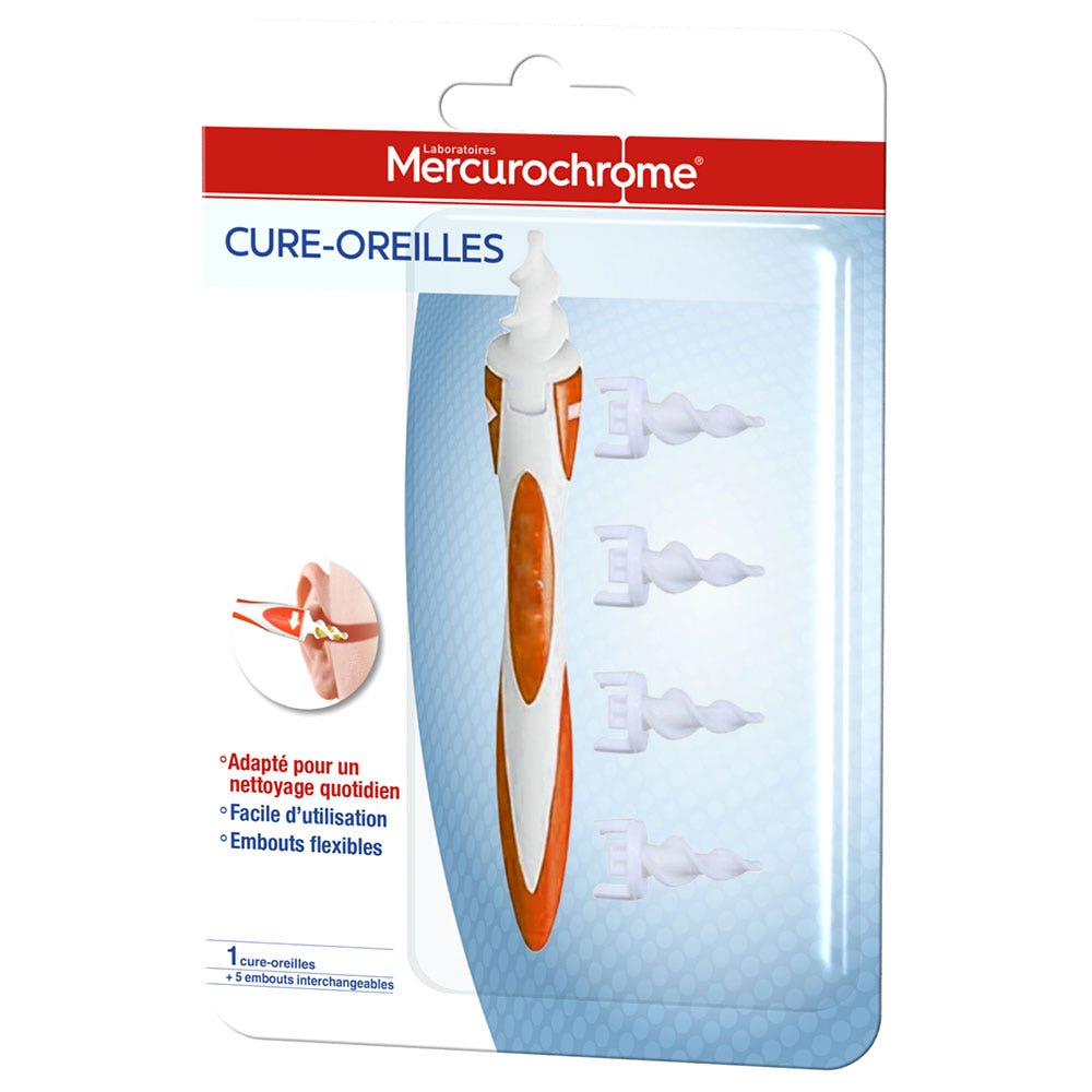 Mercurochrome Cura del oído x1 + 5 Tapas intercambiables