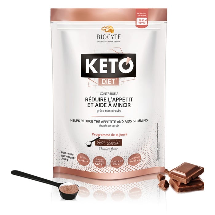 Biocyte Keto Diet Chocolate Reductor De Apetito 280g