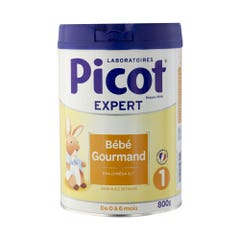 Picot Bebe Gourmand 1 De 0 a 6 Meses Leche en Polvo Sin Aceite de Palma 800g