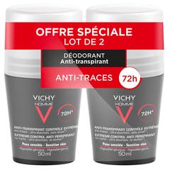 Vichy Déodorant Antitranspirante Eficacia 72h Control Roll-on 2x50ml