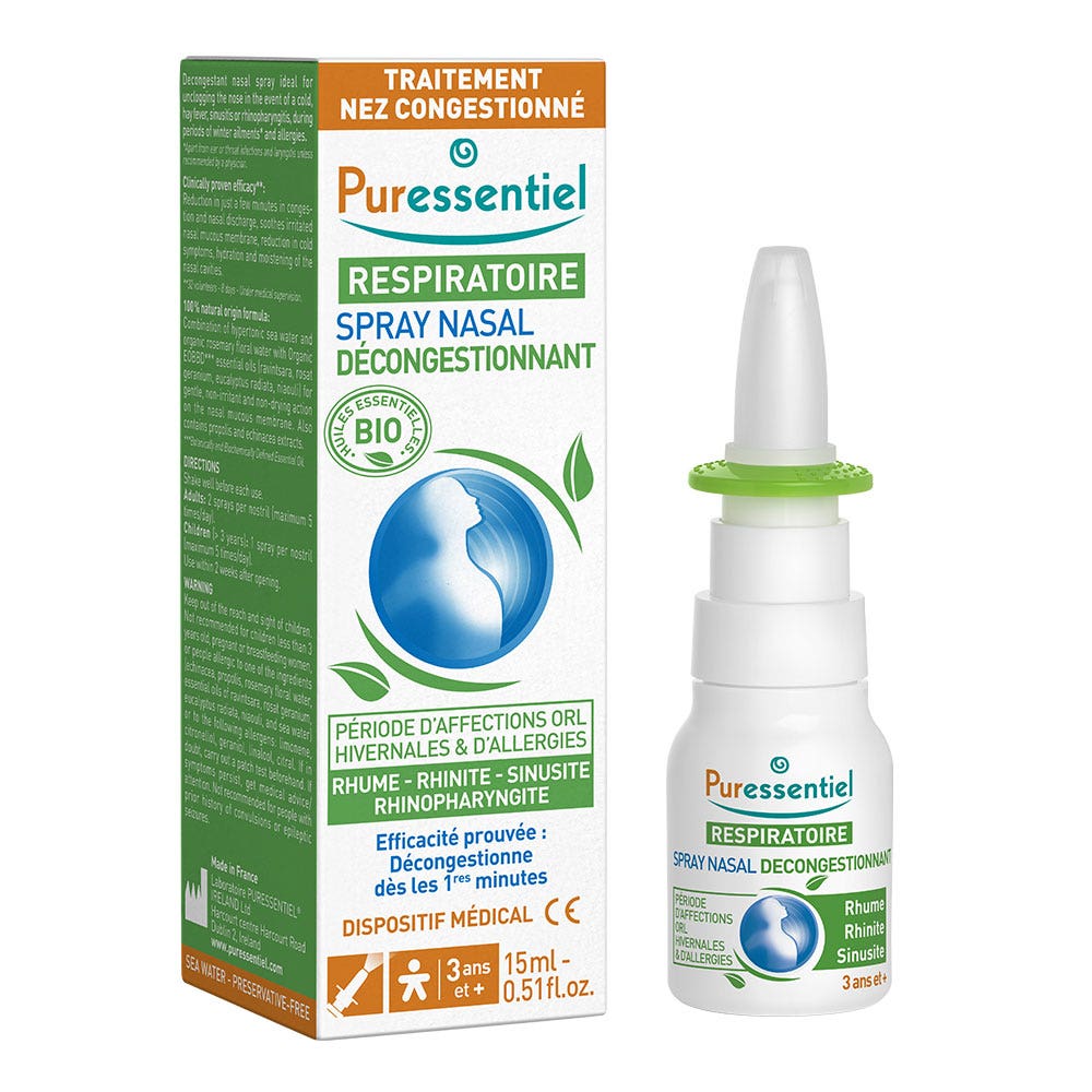 Puressentiel Respiración Spray Nasal Hipertonico Respiracion 15ml
