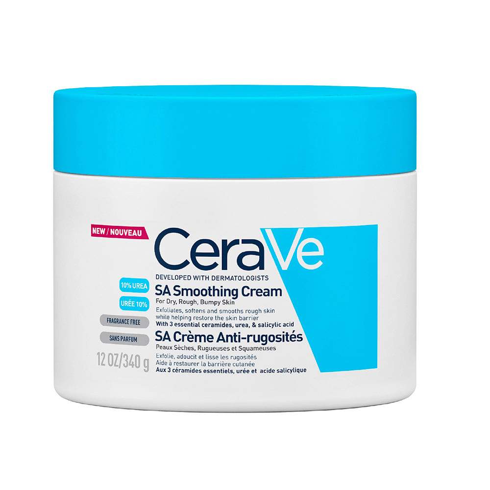Cerave Body SA Crema antiarrugas 10% urea y ácido salicílico pieles secas 340 g