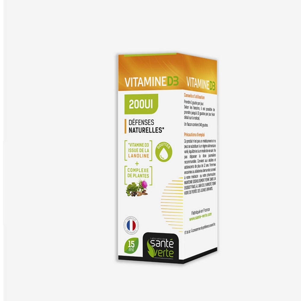 Sante Verte Vitamina D3 200UI Defensas naturales 15ml