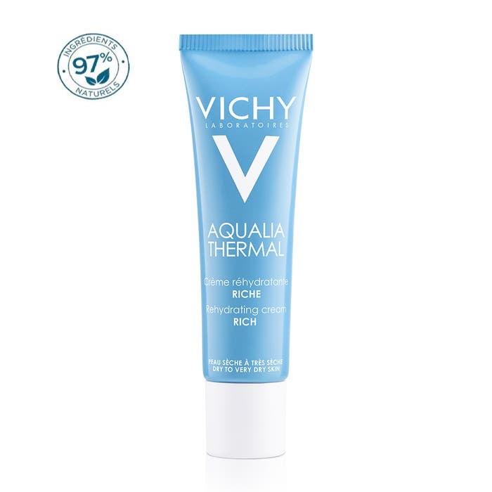 Vichy Aqualia Crema Hidratante Agua Termal Ácido Hialurónico Piel Seca 30ml