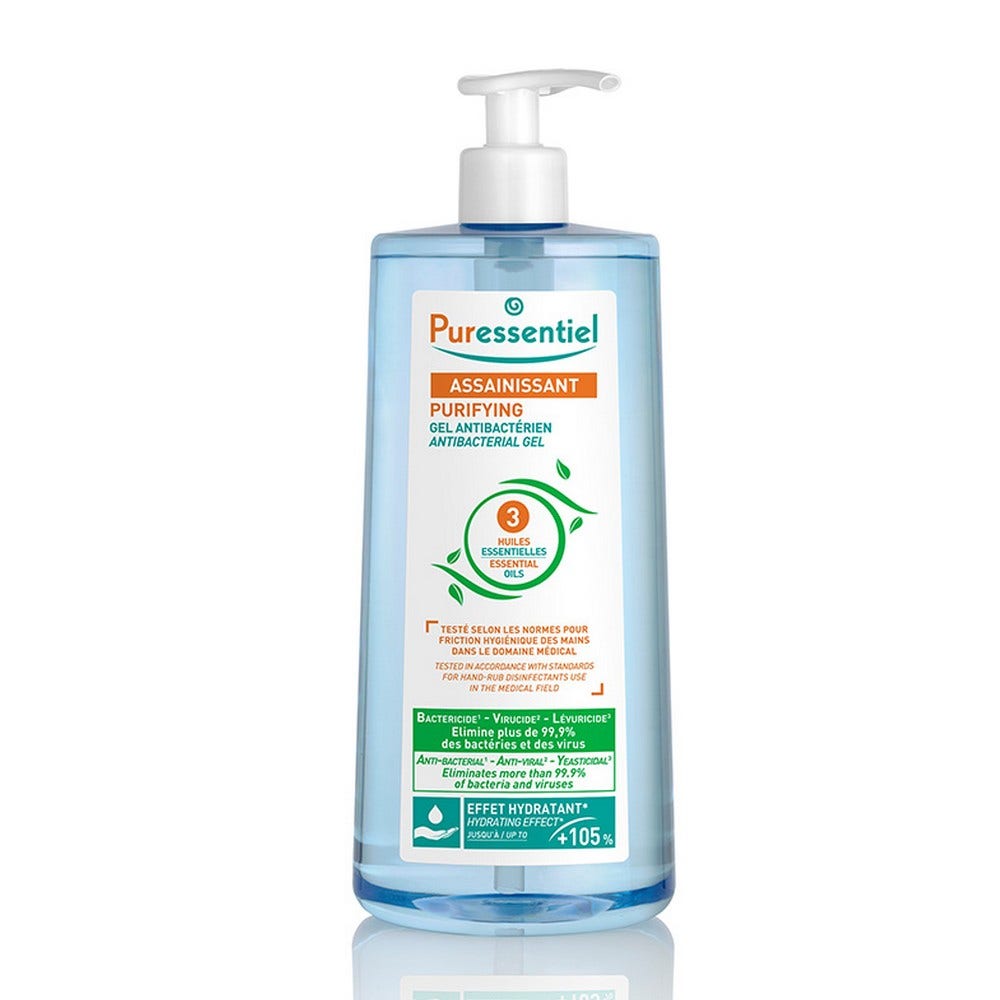 Puressentiel Aceites Esenciales Gel Antibacterial 3 Aceites Esenciales 975ml