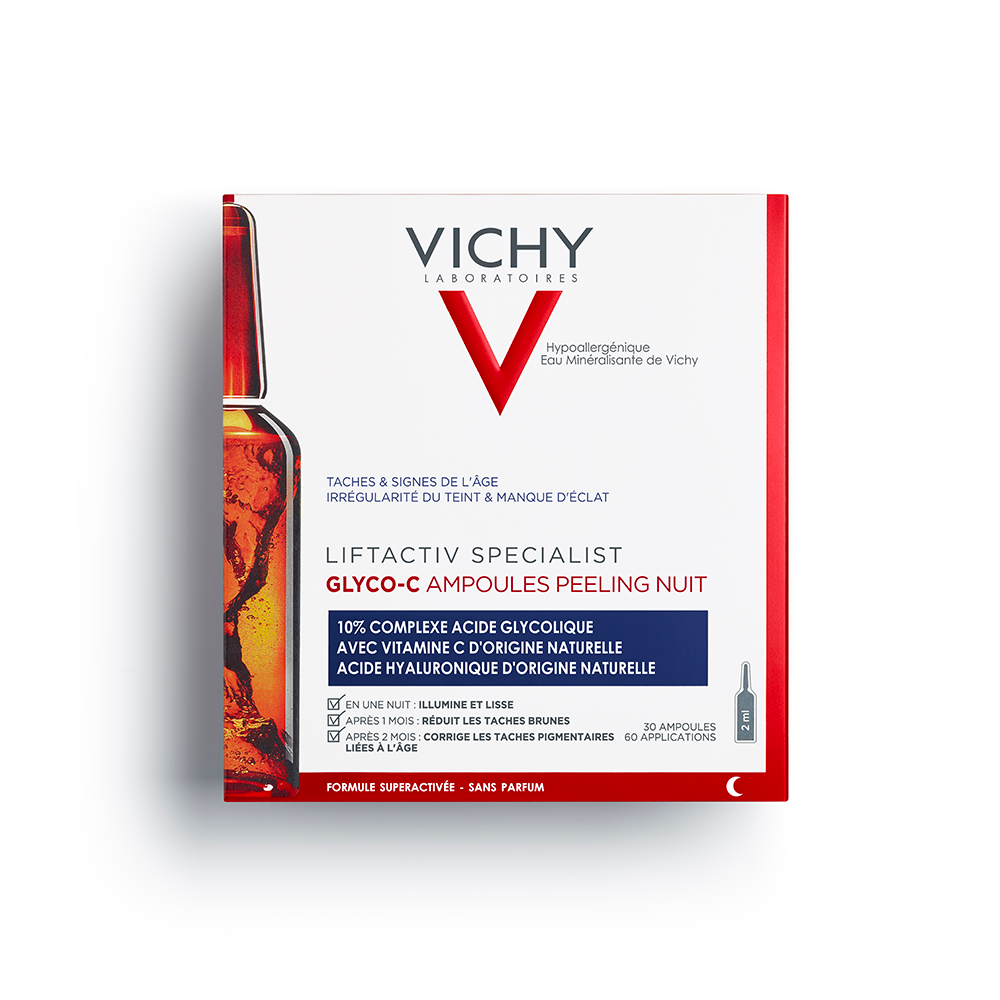 Vichy Liftactiv Specialist Ampollas Peeling Noche Sérum Antimanchas 10% Ácido Glicólico x30 8ml