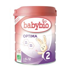 Babybio Optima 2 Leche en Polvo Ecológica 6 Meses 6 Meses a partir de 6 meses 800g