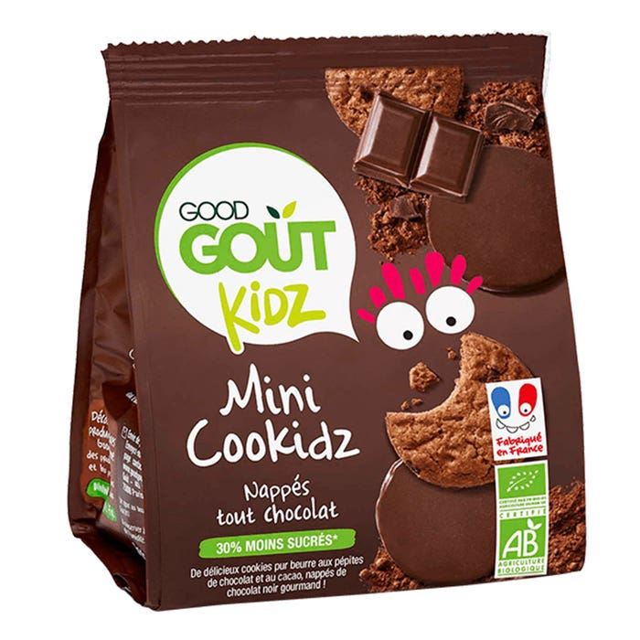 Good Gout Mini Cookidz Galletas de Chocolate Ecológico Kidz Des 3 Ans 115g