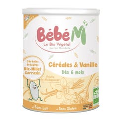 La Mandorle Bébé M Cereales ecológicos y vainilla A partir de 6 meses 400g