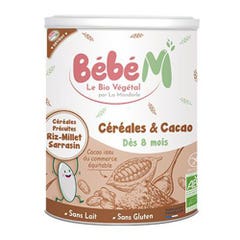 La Mandorle Bébé M Cereales y cacao ecológicos A partir de 8 meses 400g