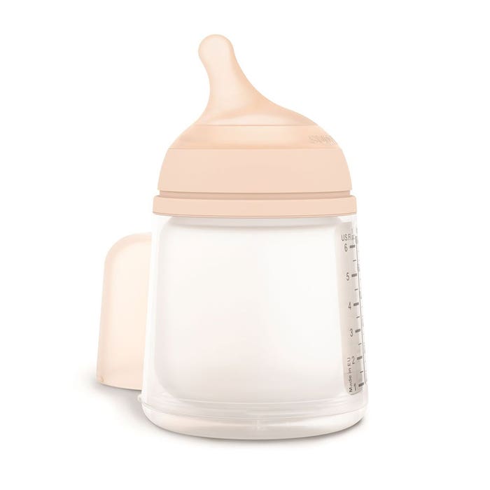 Suavinex Zero Zero Biberón anticólicos de 180 ml para lactancia materna  180ml - Easypara