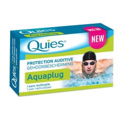 Quies Protectores auditivos Aquaplug Reutilizable 1 par