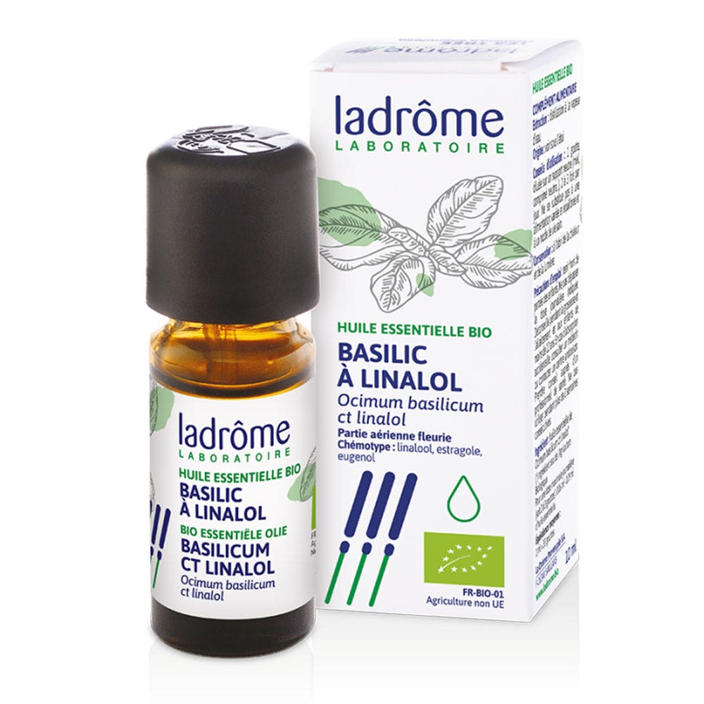 Ladrôme Aceite esencial de linalol de albahaca Bio 10 ml