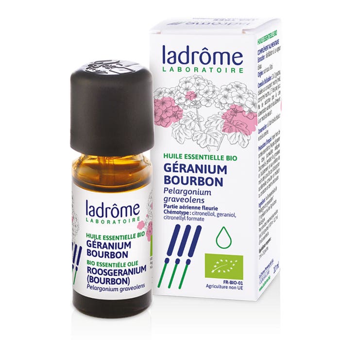 Aceite esencial de geranio ecológico 10 ml Ladrôme