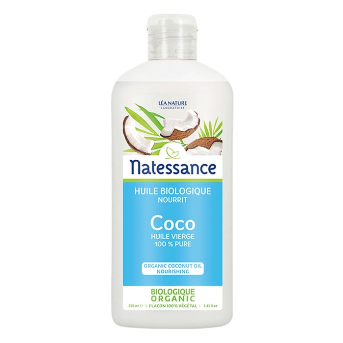 Aceite de coco ecológico 100% puro 250 ml Natessance