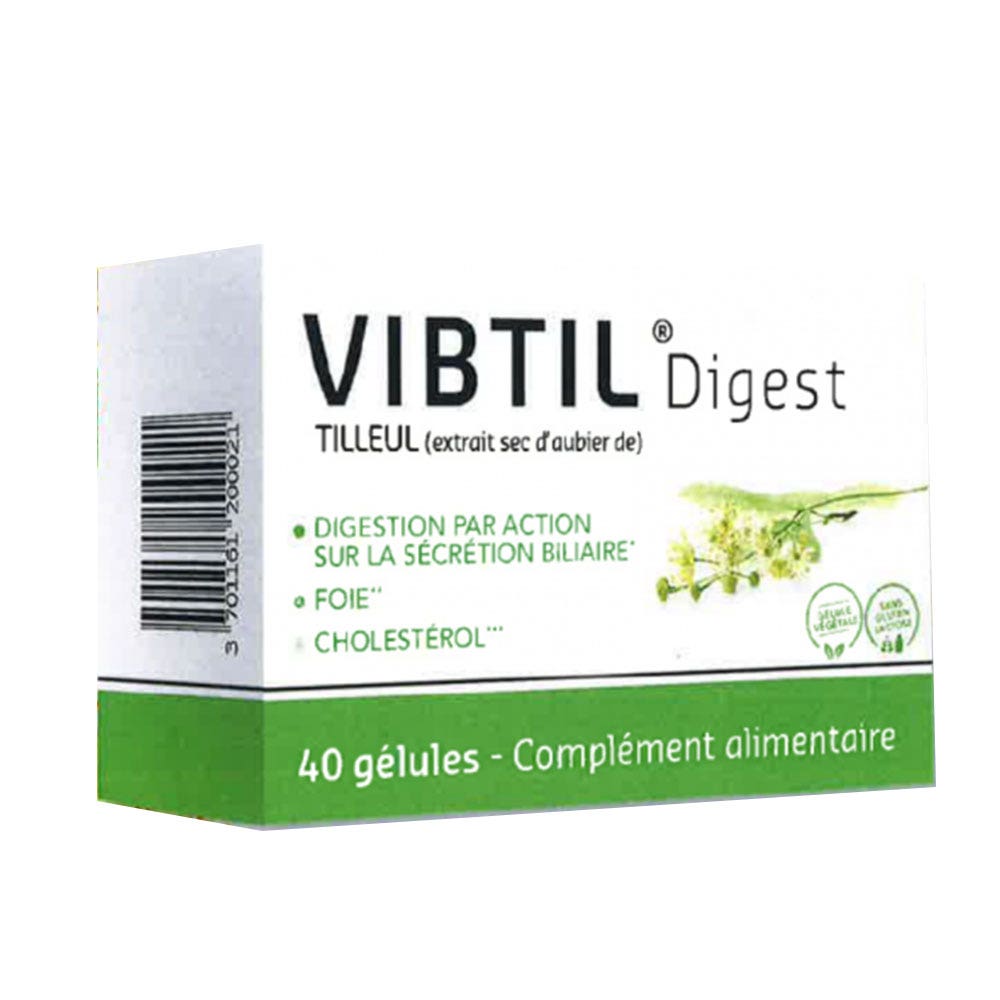 S.E.R.P Vibtil Digestión Albura de tilo 40 cápsulas