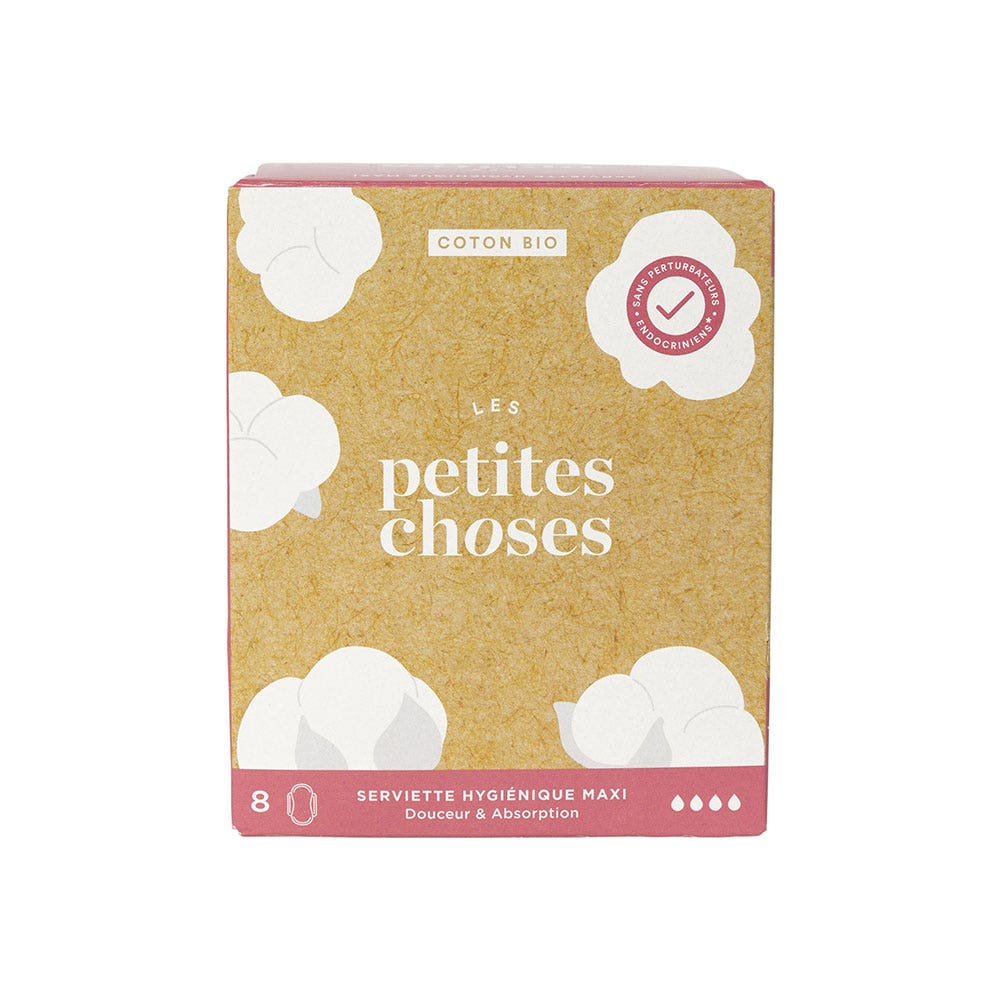Les Petites Choses Compresas Extra Long Algodón Bio x8