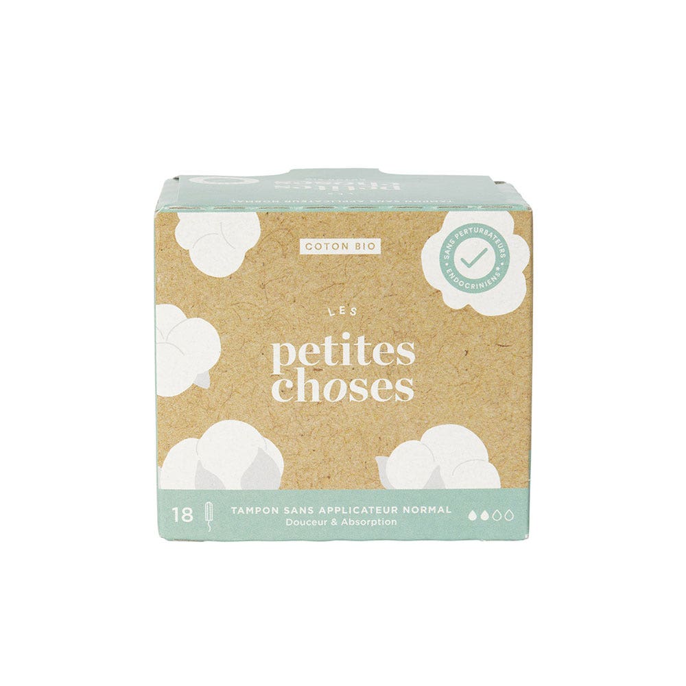 Les Petites Choses Tampones Normal Sin Aplicador Algodón Bio x18