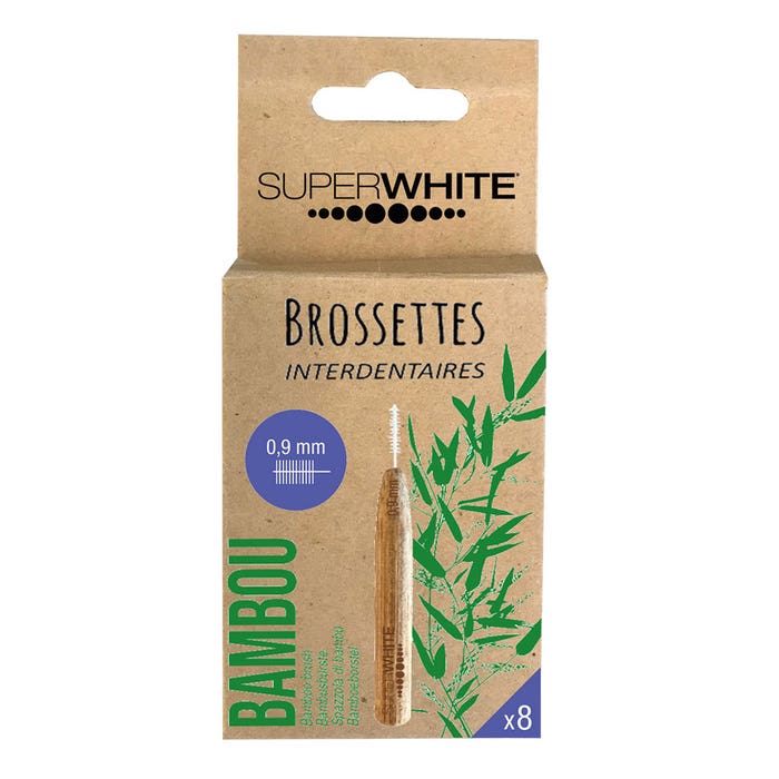 Cepillos interdentales de bambú x8 Superwhite