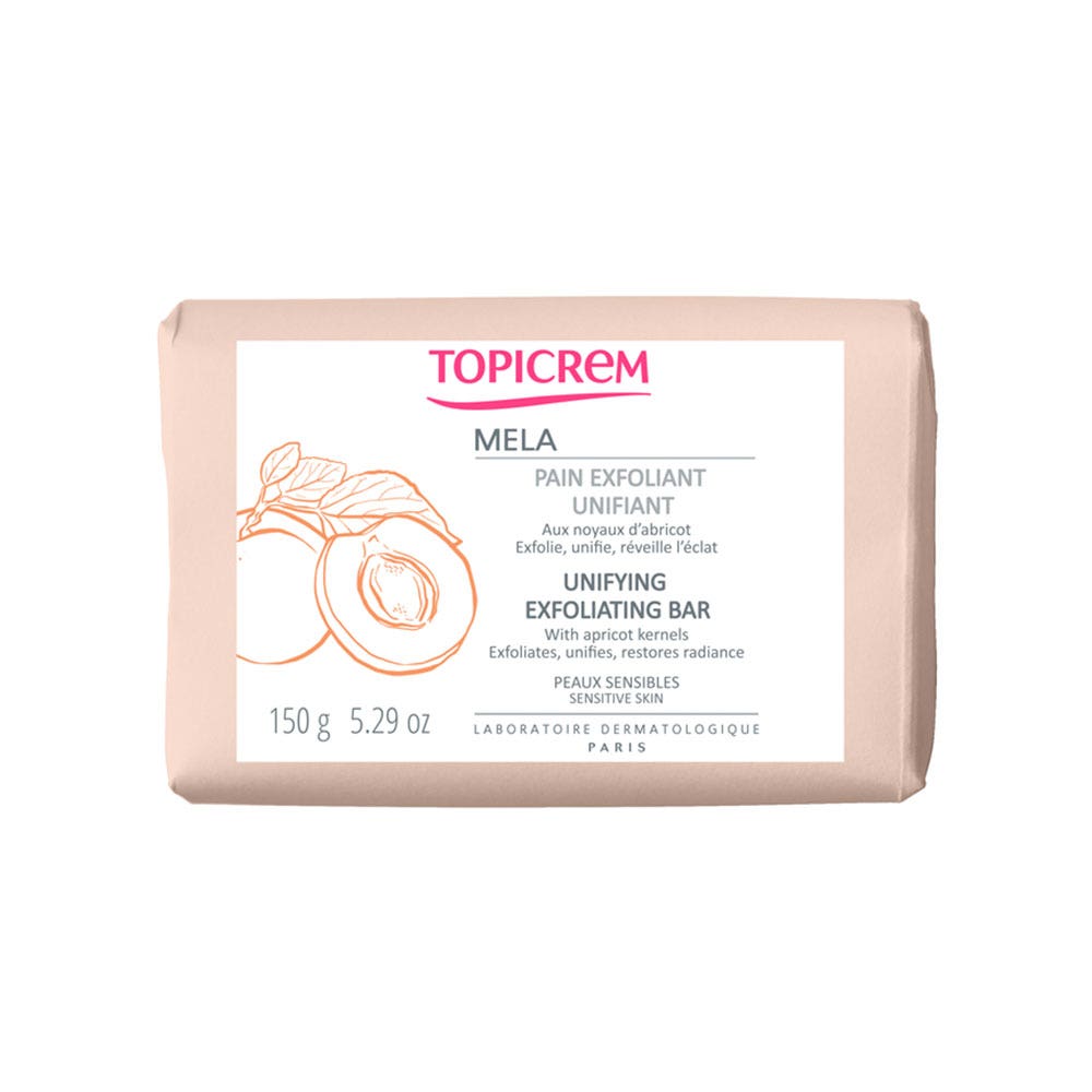 Topicrem Mela Barra Jabón Exfoliante Unificador 150g