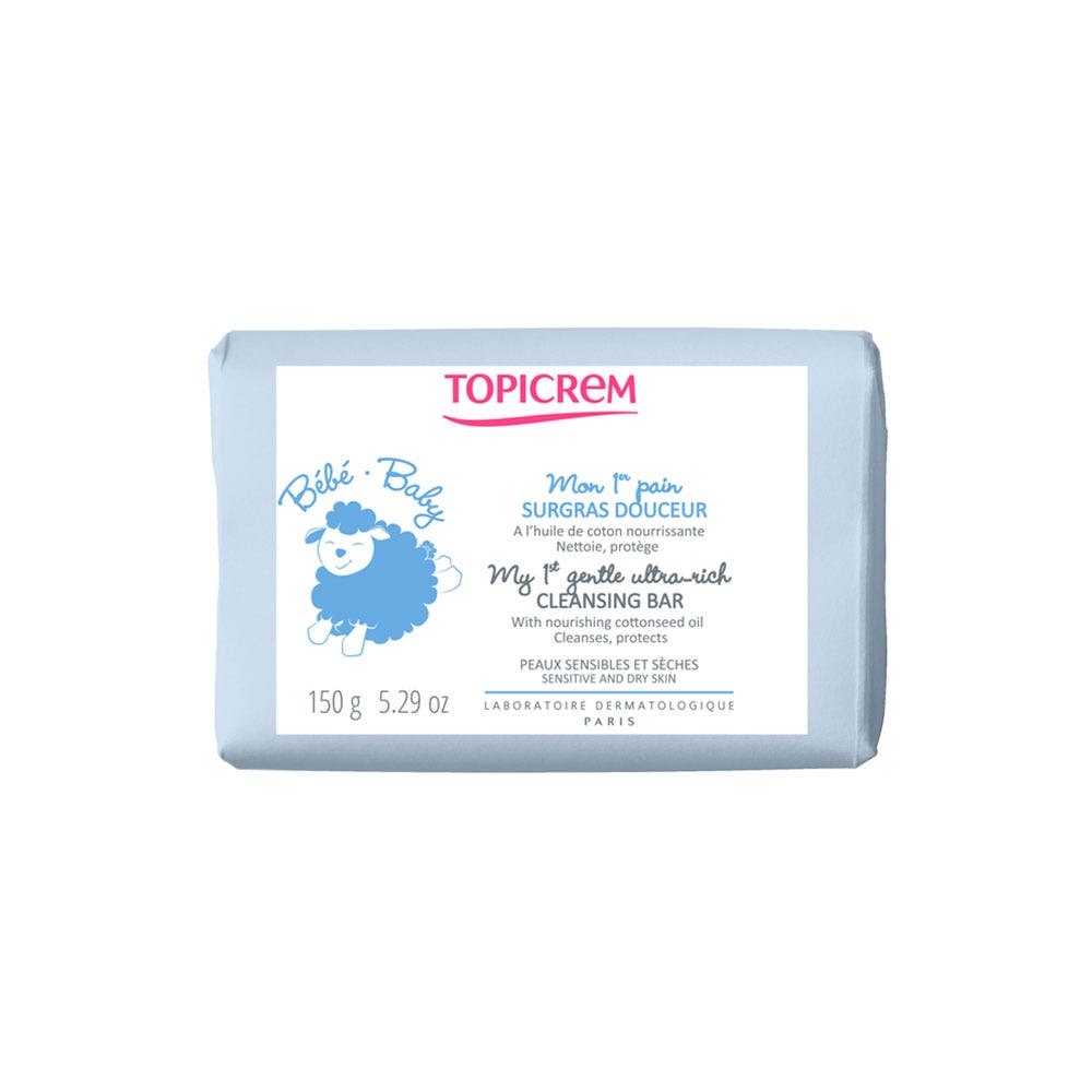 Topicrem Bebé Mi Primer Jabón Nutritivo Peaux Sensibles 150g - Easypara