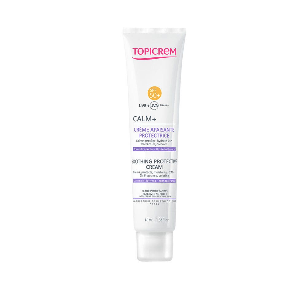 Topicrem Calm+ Crema Calmante Protectora SPF50+ Peaux intolérantes 40ml