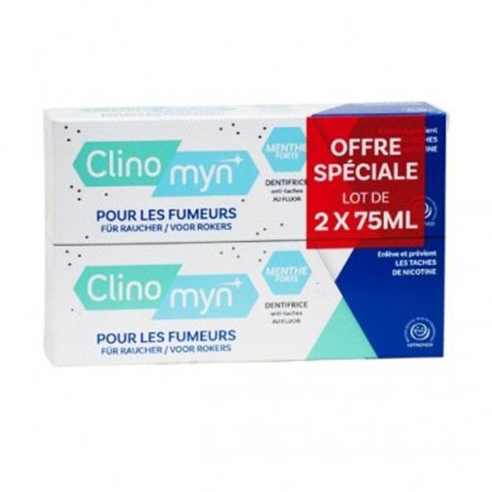 Clinomyn Pasta de dientes para fumadores 2x75ml