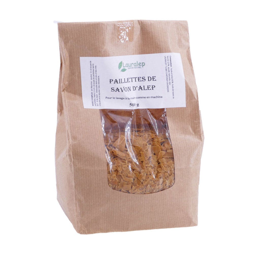 Lauralep Jabón de Alepo en escamas para la colada 500g