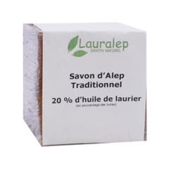 Lauralep Jabón tradicional de Alepo 20% (en francés) 200g