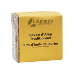 Lauralep Jabón tradicional de Alepo 5% (en francés) 200g