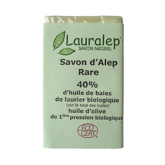 Jabón de Alepo Raro 40% (en francés) 150g Lauralep
