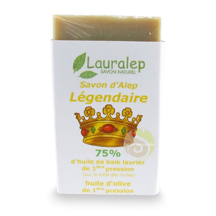 El legendario jabón de Alepo 75% (en francés) 150g Lauralep
